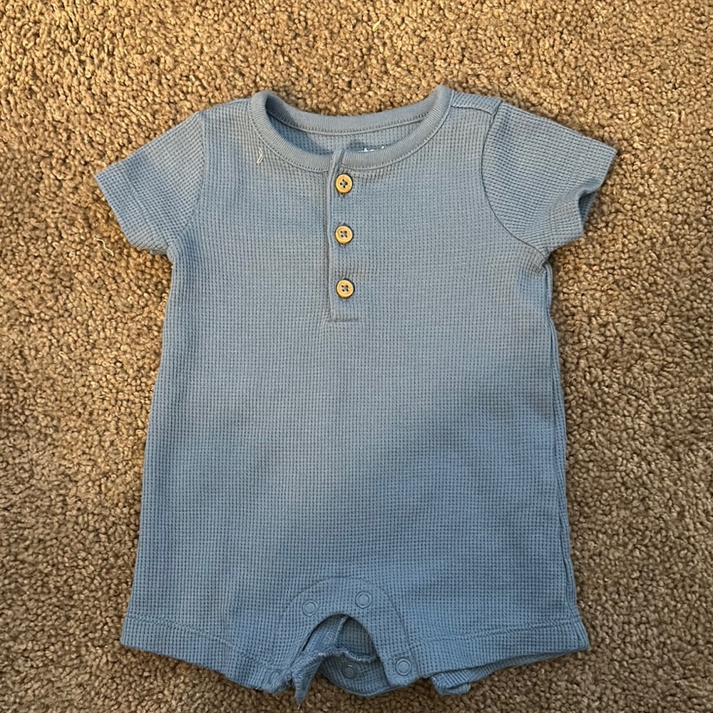 Carter's Blue Buttoned Bodysuit